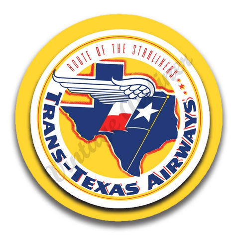 Trans Texas Airways Vintage Magnets