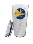 Trans Texas Airways Yellow Bag Sticker Tumbler