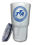 Trans-Texas Airways 1940's Rope Bag Sticker Tumbler