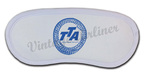 Trans-Texas Airways 1940's Rope Bag Sticker Sleep Mask
