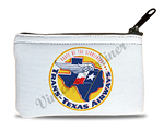 Trans Texas Airways Vintage Bag Sticker Rectangular Coin Purse