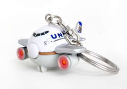 United Airlines Keychain W/Light & Sound Post Continental