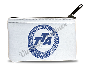 Trans Texas Airways Rope Logo Bag Sticker Rectangular Coin Purse