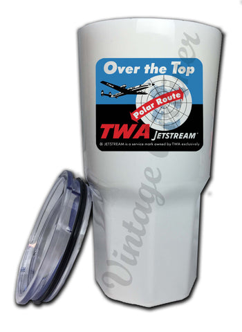 TWA Over the Top Bag Sticker Tumbler