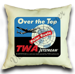 TWA Over the Top Bag Sticker Linen Pillow Case Cover