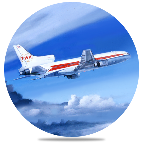 TWA L1011 Round Coaster by Rick Broome