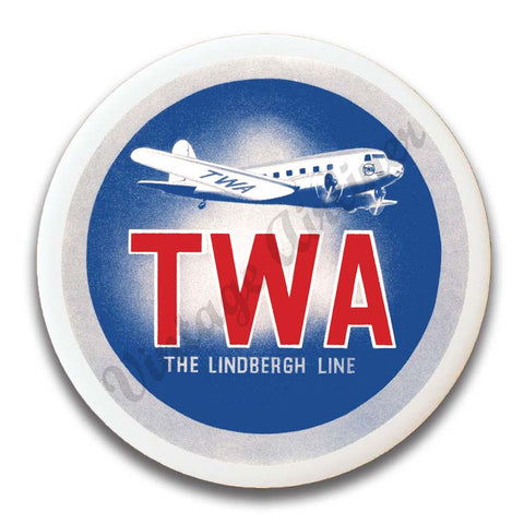 TWA DC-2 Lindbergh Line Top Magnets