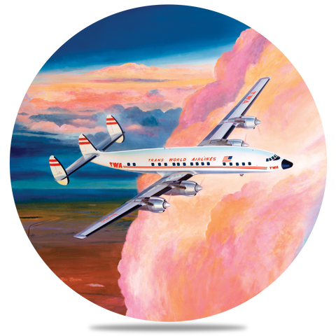 TWA Connie Round Coaster by Rick Broome