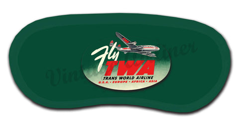 TWA 1950's Fly TWA Bag Sticker Sleep Mask