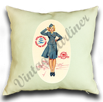 TWA Petty Girl Linen Pillow Case Cover