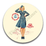 TWA Petty Girl Magnets