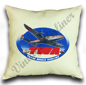 TWA Blue Connie Bag Sticker Linen Pillow Case Cover