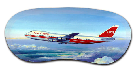 TWA 747 by Rick Broome Sleep Mask