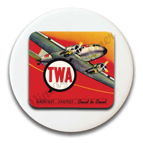 TWA 1930's Coast to Coast Magnets