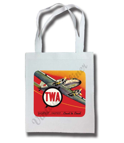 TWA 1930's Coast to Coast Tote Bag