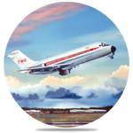 TWA DC9 Round Coaster by Rick Broome