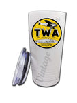 TWA 1930's Fokker F-10 Bag Sticker Tumbler