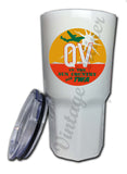 TWA 1940's-1950's QV in the Sun Country Vintage Bag Sticker Tumbler