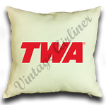 TWA Red Logo Linen Pillow Case Cover