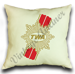 TWA Ambassador Service Logo Linen Pillow Case Cover
