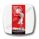 TWA 1940 Stewardess Timetable Cover Magnets