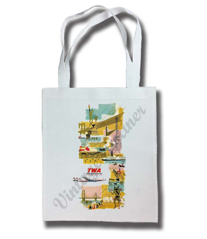 TWA Vintage Timetable Cover Tote Bag