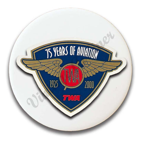 TWA 75 Years of Aviation Cover Magnets