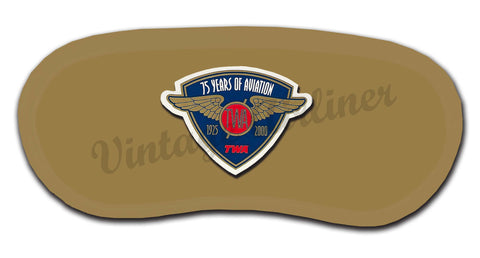TWA 75 Years of Aviation Cover Bag Sticker Sleep Mask
