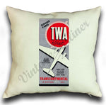 TWA First Vintage Pillow Case Cover