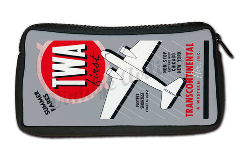 TWA First Vintage Travel Pouch
