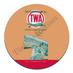 TWA Fastest Coast To Coast Vintage Mousepad