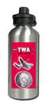 TWA Points The Way Vintage Aluminum Water Bottle