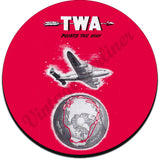 TWA Points The Way Vintage Coaster
