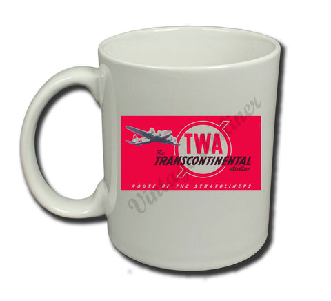 TWA Route Of The Stratoliners Coffee Mug