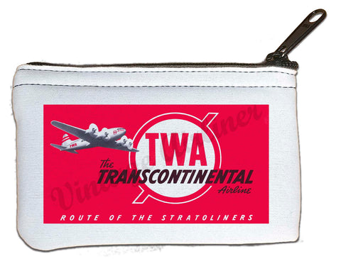 TWA Route Of The Stratoliners Rectangular Coin Purse