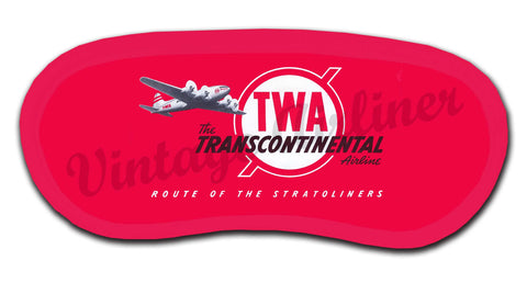 TWA Route Of The Stratoliners Sleep Mask
