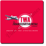 TWA Route Of The Stratoliners Vintage Coaster