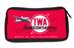 TWA Route Of The Stratoliners Travel Pouch