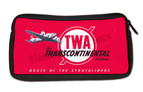 TWA Route Of The Stratoliners Travel Pouch
