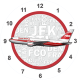 TWA 767 Wall Clock