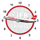 TWA L1011 Red Livery Wall Clock
