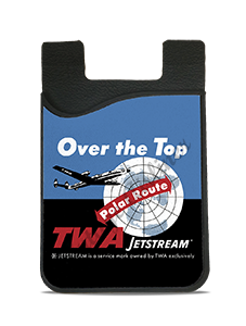 TWA Over the Top Bag Sticker Card Caddy