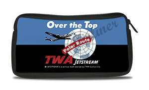 TWA Over the Top Bag Sticker Travel Pouch