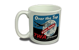 TWA Over the Top Bag Sticker  Coffee Mug