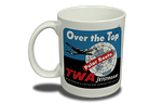 TWA Over the Top Bag Sticker  Coffee Mug