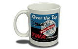 TWA Over the Top Bag Sticker  Coffee Mug