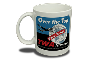 TWA Over the Top Bag Sticker  Coffee Mug