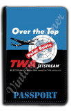 TWA Over the Top Bag Sticker Passport Case