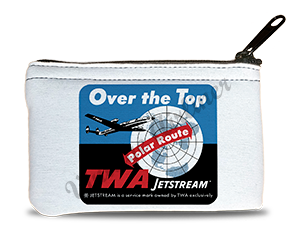 TWA Over the Top Bag Sticker Rectangular Coin Purse
