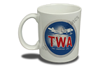 TWA DC-2 Lindbergh Line Bag Sticker  Coffee Mug